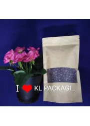  Kraft Paper Zip Lock Stand Pouch